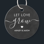 Laissez grandir l'amour, étiquette cadeau Plante,<br><div class="desc">Ce sont les petites étiquettes cadeaux parfaites. Vous pouvez customiser du texte avant et arrière.</div>