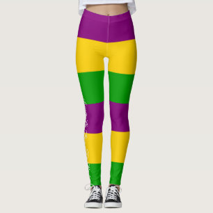 Laissez La Bon Ton Roulet Mardi Gras Leggings