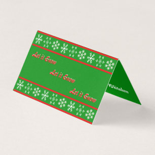 Laissez la carte rouge neige