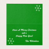 Laissez la carte rouge neige (Inside Unfolded)