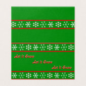 Laissez la carte rouge neige (Outside Unfolded)