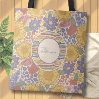 Laissez la joie s'épanouir – Sac fourre-tout flora