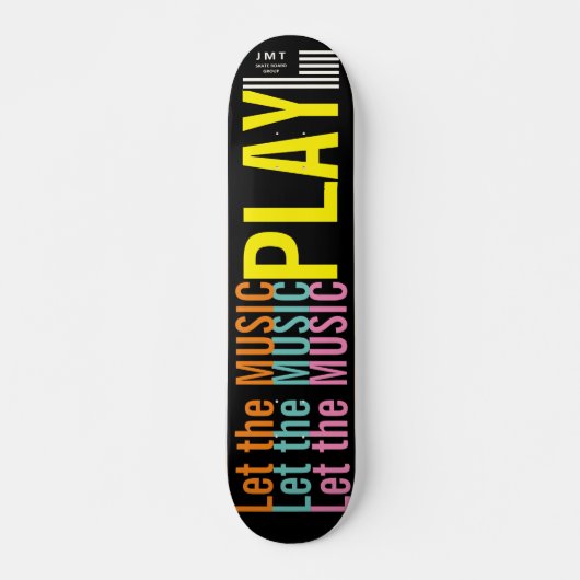 LAISSEZ LA MUSIQUE JMT 7 3/4" Skateboard Deck (Devant)