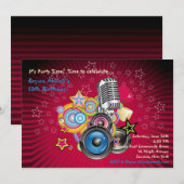 Laissez La Musique Jouer Invitation (Devant / Derrière)