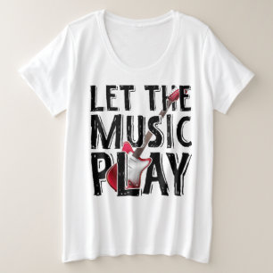 Laissez La Musique Jouer La Guitare Électrique