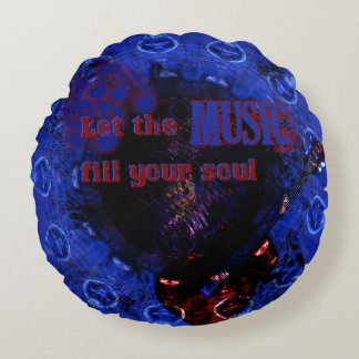 Laissez La Musique Remplir Votre Âme, Coussin Bleu