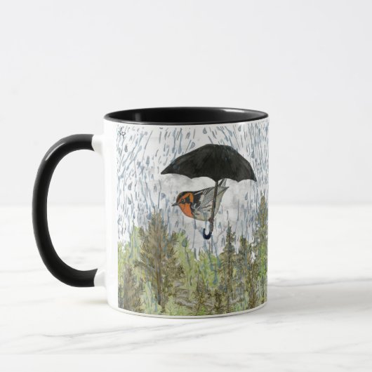 Laissez la pluie vous embrasser Mug (Gauche)