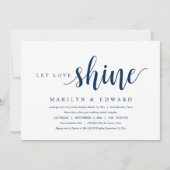 Laissez l'amour briller, Invitation de mariage mod (Devant)