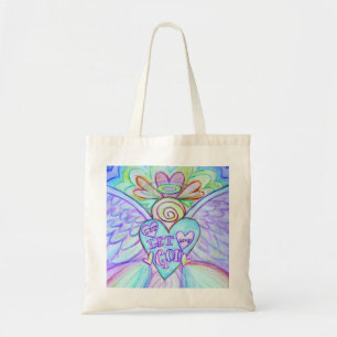 Laissez l'amour laisser Dieu Rainbow Angel Art Sac