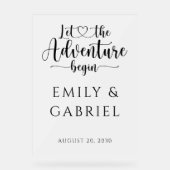 Laissez L'Aventure Commencer Un Mariage Personnali (Recto)