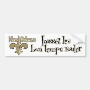 Laissez le bon temps rouler bumpersticker