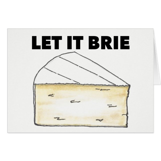 LAISSEZ-LE BRIE (BE) Drôle Fromage Wedge Cuisine d (Devant horizontal)
