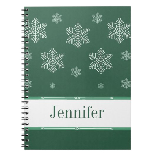 Laissez-le Carnet de neige, vert (Devant)