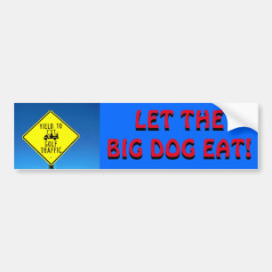 Laissez le grand chien manger - Sticker Red Golf C