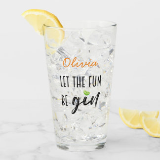 Laissez le plaisir être en verre personnalisé