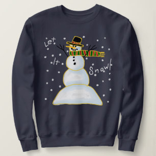 Laissez-le Sweatshirt de Noël des neigeurs
