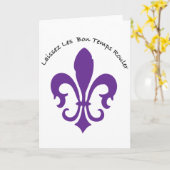 Laissez les bon temps rouler kaart (Gele Bloem)
