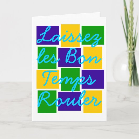 Laissez les Bon Temps Rouler Kaart (Voorkant)