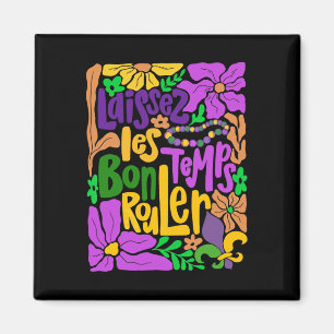 Laissez Les Bon Temps Rouler Mardi Gras Beads Boho Magneet