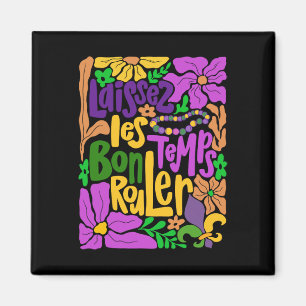 Laissez Les Bon Temps Rouler Mardi Gras Beads Boho Magneet