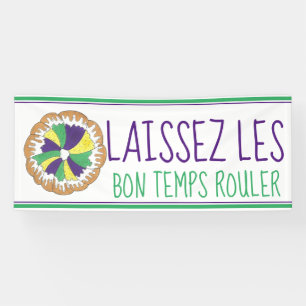 Laissez Les Bon Temps Rouler Mardi Gras King Cake Spandoek
