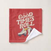 LAISSEZ LES BONS TEMPS ROULER 80s RETRO ROLLER SKA (Gant de toilette)