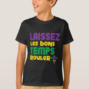 Laissez Les Bons Temps Rouler Mardi Gras T-shirt M