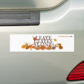 Laissez les Feuilles seuls ! Sticker pare-chocs -  (En voiture)