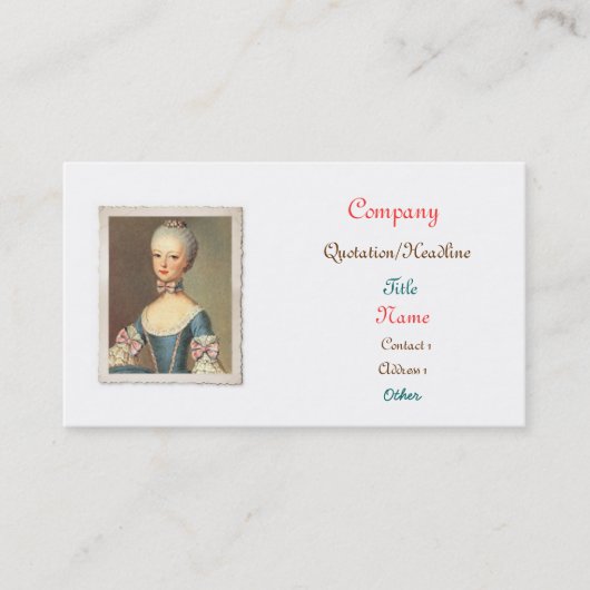 Laissez-les manger des cartes de visite de gâteau (Devant)