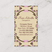 Laissez-Les Manger Du Gâteau ~ Carte de visite (Dos)