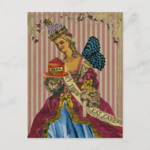 Laissez-Les Manger Du Gâteau ~ Carte Postale / Inv