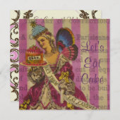 Laissez-Les Manger Du Gâteau ~ Invitations (Devant / Derrière)