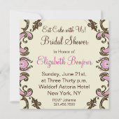 Laissez-Les Manger Du Gâteau ~ Invitations (Dos)