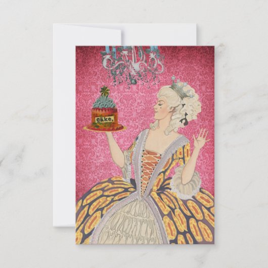 Laissez-les manger du gâteau ~ Invitations / RSVP (Devant)