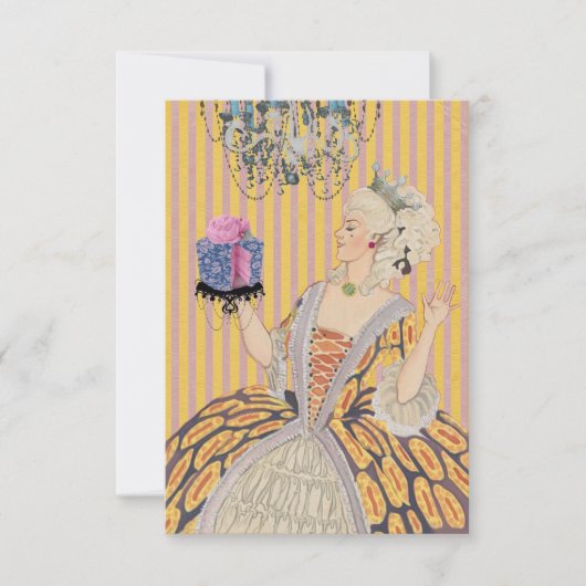 Laissez-les manger du gâteau ~ Invitations / RSVP (Devant)