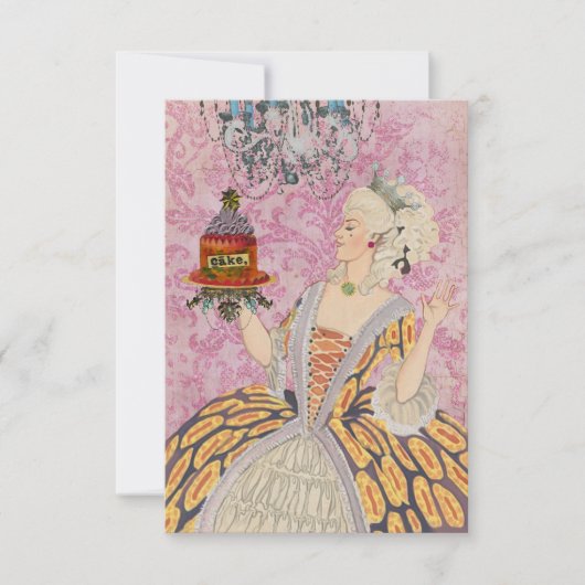 Laissez-les manger du gâteau ~ Invitations / RSVP (Devant)