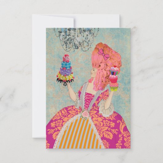 Laissez-les manger du gâteau ~ Invitations / RSVP (Devant)