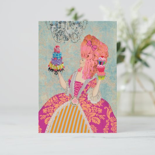 Laissez-les manger du gâteau ~ Invitations / RSVP (Debout devant)