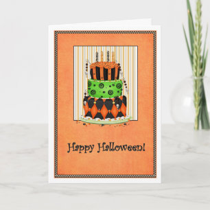 Laissez-les manger le gâteau ! Carte de Halloween