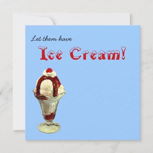 Laissez-les prendre de la glace ! Invitation Sund (Devant)