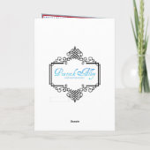 Laissez lui neiger carte de Noël (Dos)