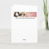 Laissez lui neiger carte de voeux de vacances (Dos)