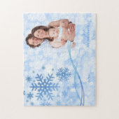 Laissez lui neiger puzzle bleu (Vertical)