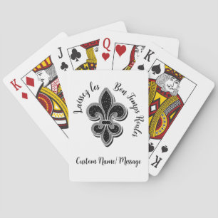 Laissez Mardi Gras Fleur De Lisa T-shirt Pokerkaarten