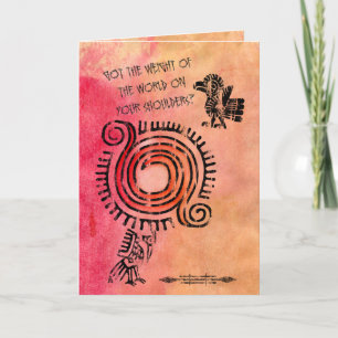 Laissez-moi aider (la carte d'amitié)