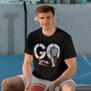 Laissez-moi ALLER Leopard noir moderne T-shirt