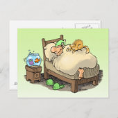 laissez-moi dormir carte postale de longsleeper (Devant / Derrière)