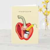 Laissez-moi épicer votre carte de vie (Fleur jaune)