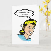 Laissez-moi manger un gâteau carte d'anniversaire (Fleur jaune)