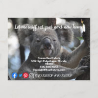 Laissez-moi renifler la carte postale de marketing